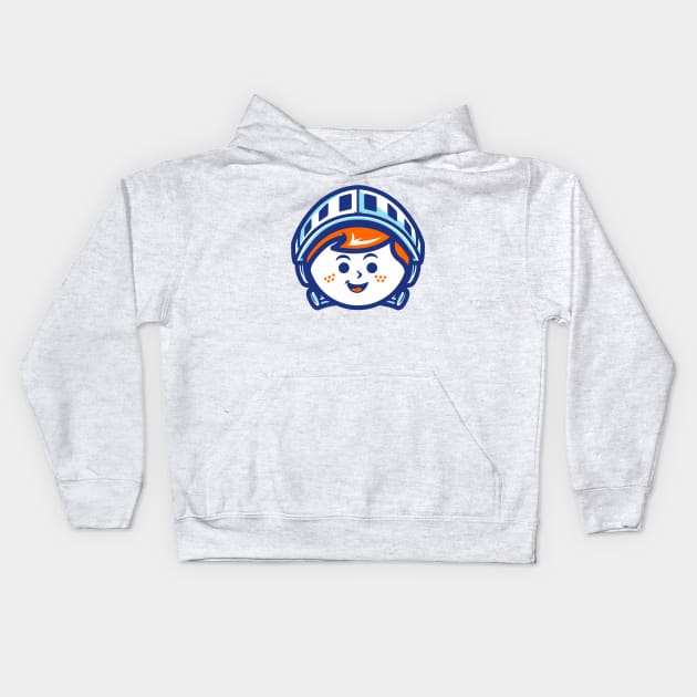 TUFF White Knight Freddy Face Kids Hoodie by TheUnitedFunkoFam